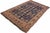 Rustic Rustic Soumak Blue/Rust Wool Rug - 6'4'' X 9'3'' For Sale - Image 3 of 10