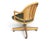 Vintage McGuire Louis XVI Swivel-Tilt Desk Chair in Green Leather For Sale - Image 16 of 18