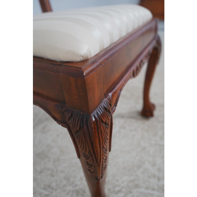 Set of 8 Mahogany Chippendale Style Dining Chairs For Sale - Image 17 of 18
