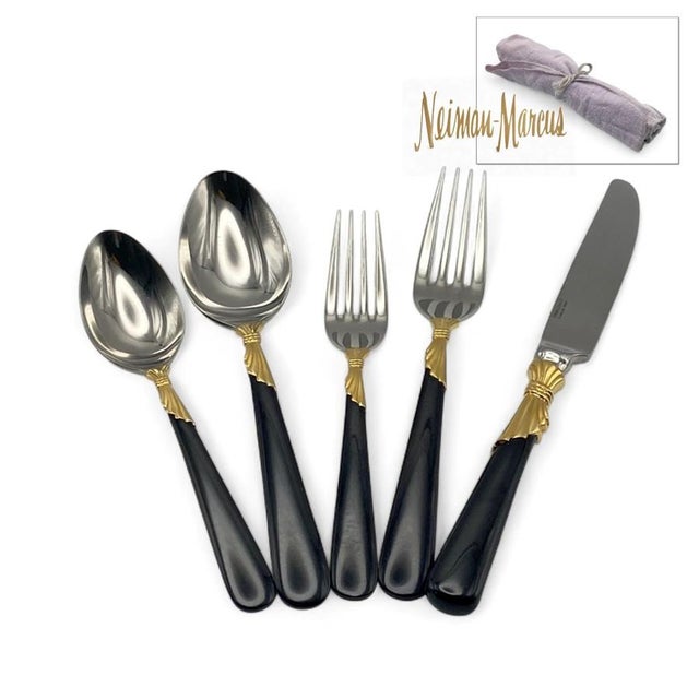 Amazing Estate Sale Find! Vintage luxury flatware from Yamazaki (Japan) in the beautiful Lindi pattern. Purchased from...