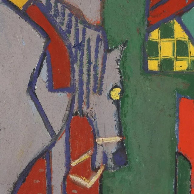 Orazi, Composition, Oil on Canvas For Sale - Image 7 of 12