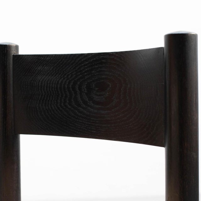 Wood and Rattan Chairs attributed to Charlotte Perriand, 1980s, Set of 4 For Sale - Image 15 of 18