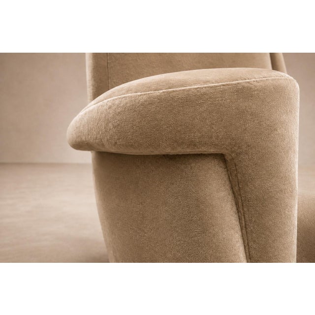 Jorge Jabour Pair of Club Armchairs in Brazilian Rosewood and Sage Mohair, Brazil, 1960s For Sale - Image 9 of 18