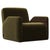 Wood Oscar Green Upholstery and Walnut Chair by Haymann Editions For Sale - Image 7 of 7