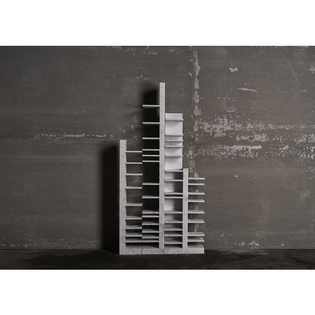 Spacco 180 Vertical Bookcase in Bianco Carrara Marble by Bufalini Marmi For Sale - Image 11 of 12