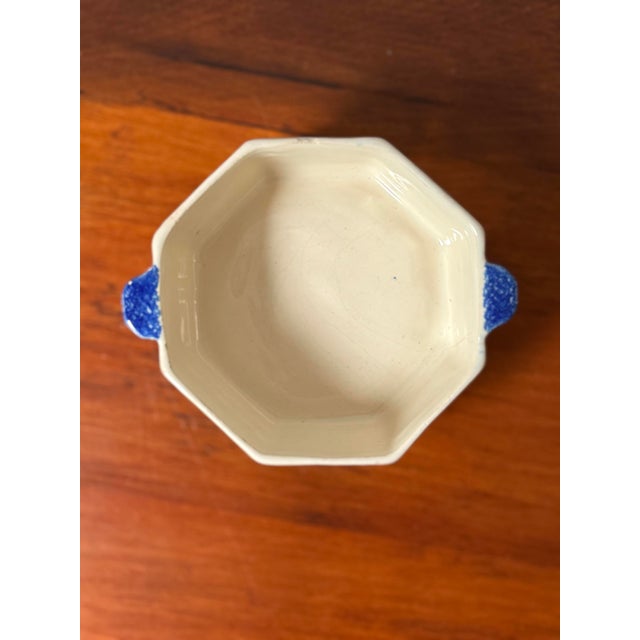 Authentic Hand-Painted Henriot Quimper French Faience Octagonal Double-Handled Dish – Signed, Circa Mid-20th Century For Sale - Image 10 of 12