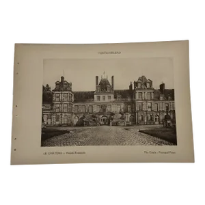 1920 Antique French Fontainebleau Photogravure Print