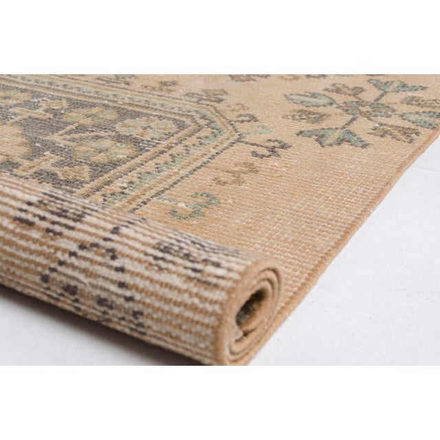 Turkish 1950s Organic Wool Carpet For Sale - Image 3 of 10