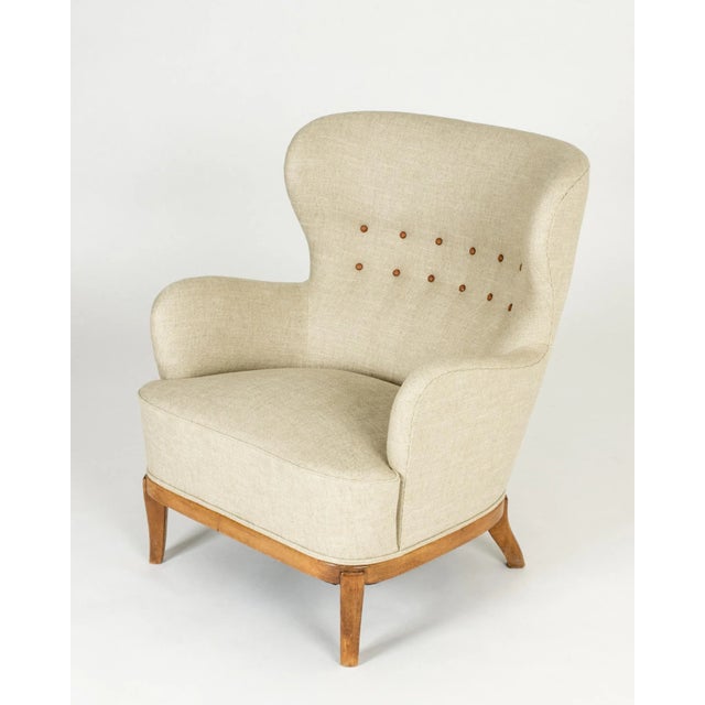 Set of Mid-Century Lounge Chairs by Carl-Axel Acking, 1940s For Sale - Image 6 of 11