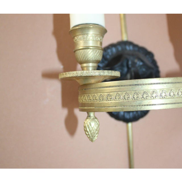 French Empire Gilt Bronze Wall Lights, 1900s, Set of 2 For Sale - Image 4 of 16