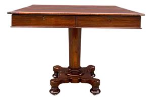 English Regency Four-Drawer Center Table