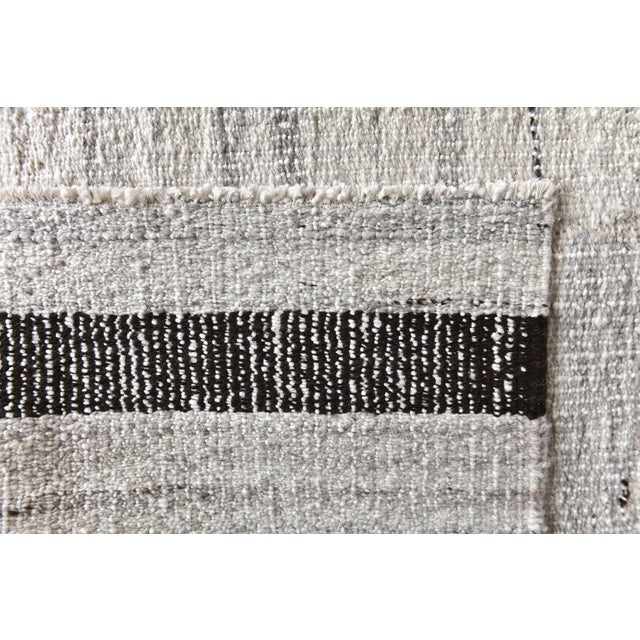 Textile 1970s Turkish Home Living Stripe Kilim Rug For Sale - Image 7 of 11