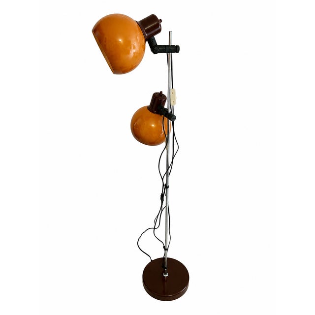 Mid-Century Modern Large Space Age Hungarian Double Floor Lamp from Szarvasi, 1970s For Sale - Image 3 of 10