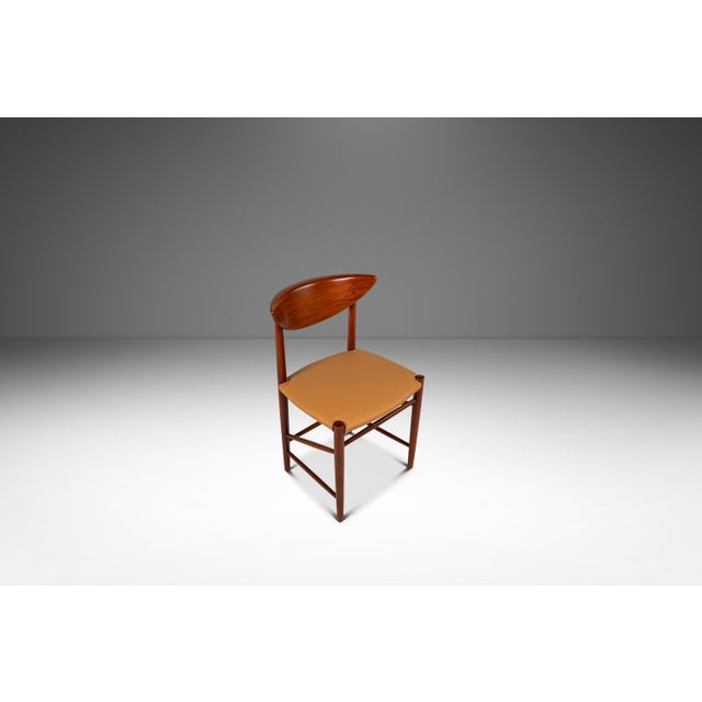 Mid-Century Modern Set of Six (6) Danish Modern Model 317 Dining Chairs Attributed to Peter Hvidt & Orla Mølgaard-Nielsen in Teak for Søborg, Denmark, C. 1960s For Sale - Image 3 of 18