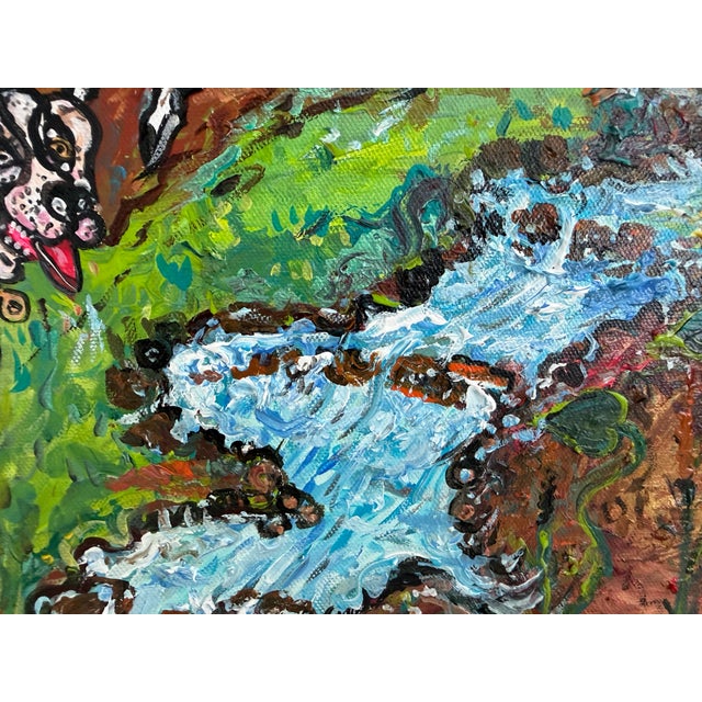 “Hunt with the Lucky Horseshoe” is an original acrylic painting on canvas by contemporary artist Serg Graff, depicting a...