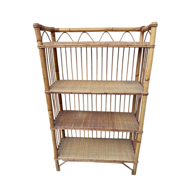 Vintage Wicker Shelf, 1960s For Sale - Image 9 of 11