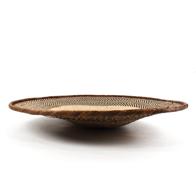 African Early 20th Century Tonga Binga Basket 23 Inch For Sale - Image 3 of 7