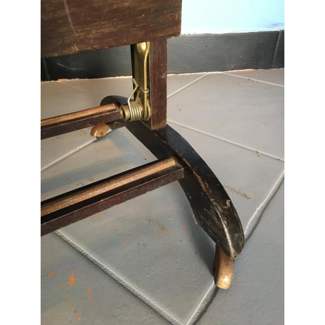 Vintage Walnut and Brass Details Valet from Fratelli Reguitti, 1970s For Sale - Image 15 of 16