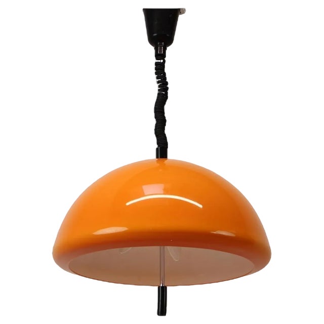 Mid-Century Pendant attributed to Guzzini for Meblo, Italy, 1970s For Sale