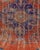 1970s Vintage Handmade Wool Cotton Orange Area Rug For Sale In San Francisco - Image 6 of 12