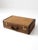 A 1950s JC Higgins suitcase with a classic American travel look. The woven tweed exterior, brass-tone hardware, dark brown...