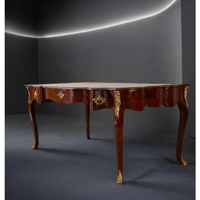 Late 19th Century French Mahogany Writing Desk, 19th Century For Sale - Image 5 of 10