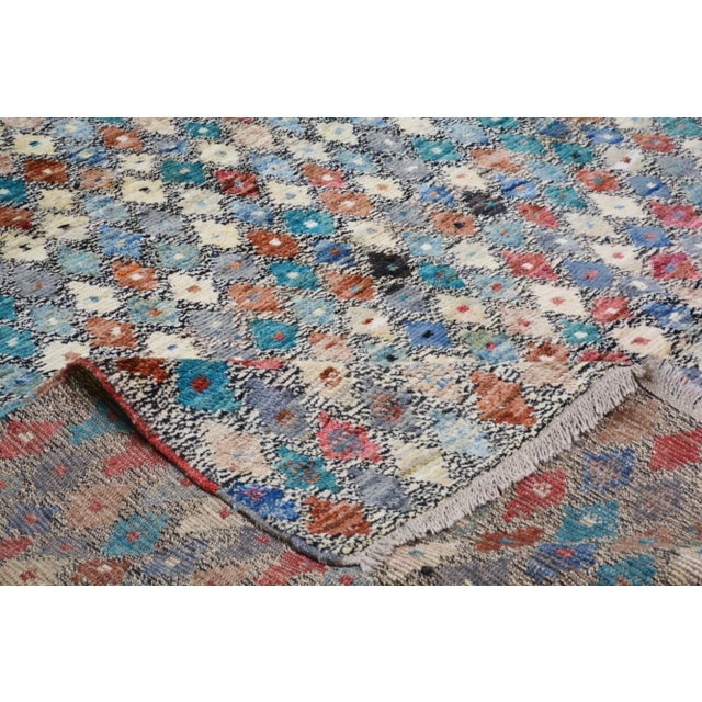 1990s Moroccan Hand Knotted Millfleur Rug With Soft Texture,6'3"X6'7" For Sale In New York - Image 6 of 7