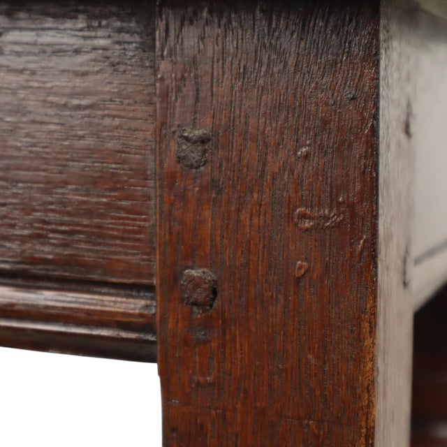Antique Oak English Joint Stool For Sale - Image 16 of 18