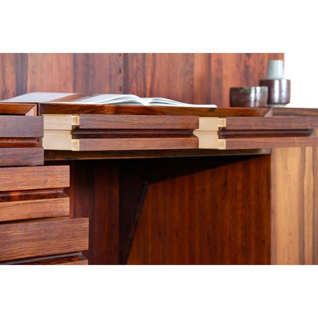 Rosewood Wall Shelving Unit by Poul Cadovious for Cado, 1960s For Sale - Image 9 of 18