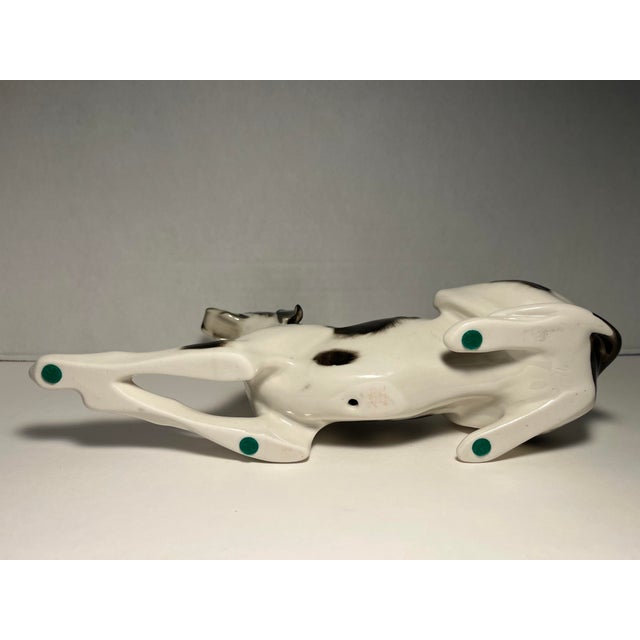 1970s Vintage Ussr Period Lomonosov LFZ English Pointer Dog Porcelain Figurine For Sale - Image 5 of 8