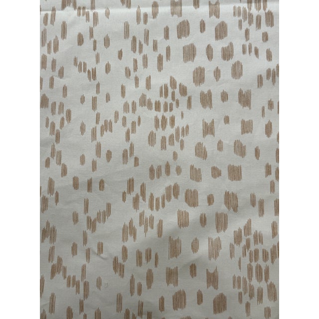 Textile Brunschwig & Fils "Les Touches" Tan Fabric - 8 Yards For Sale - Image 7 of 9