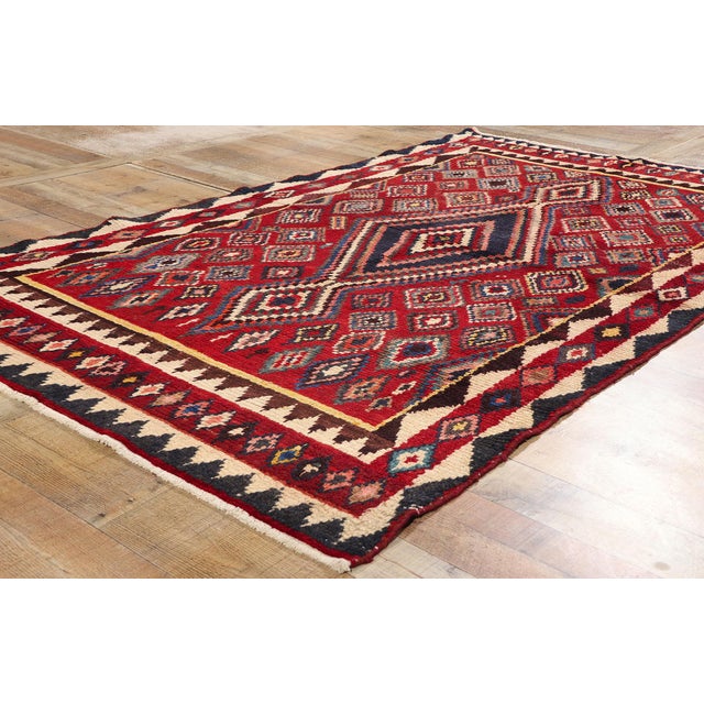 Textile Vintage Persian Lori Rug - 05'00 X 07'10 For Sale - Image 7 of 9
