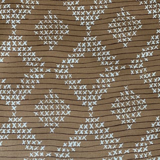 Sister Parish Pocantico Toffee Cotton Linen Fabric- 12 Yards For Sale