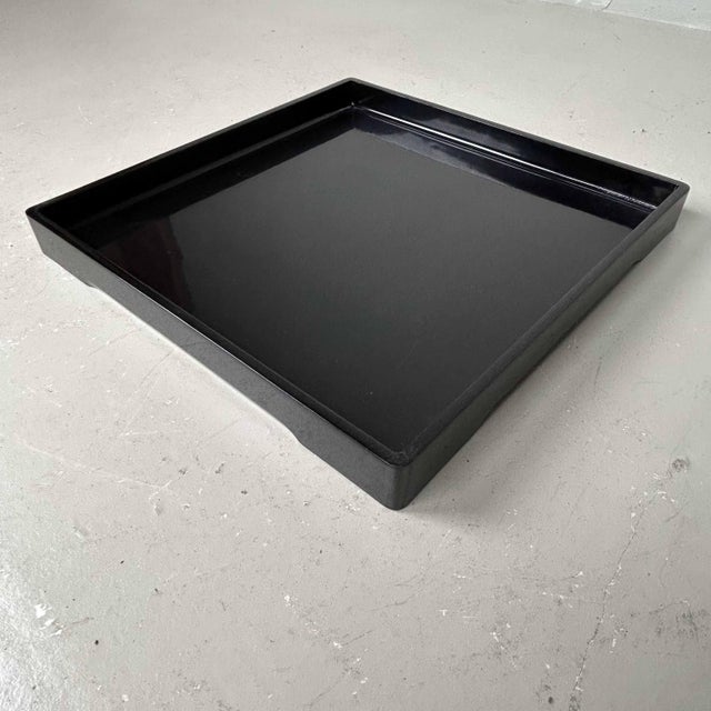 Contemporary Urushi Lacquer Black Tray, Japan, 1890s For Sale - Image 3 of 14
