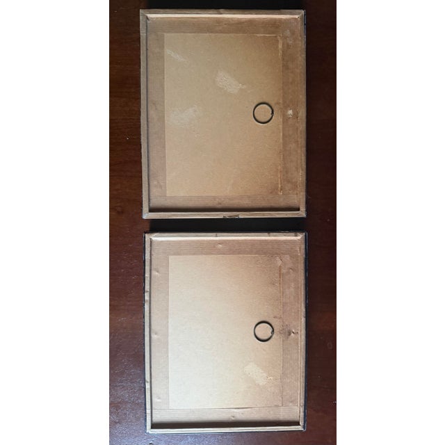 Chinese /Asian Hand Painted Boat Pictures Framed in Black and Gold. Charming. For Sale In Chicago - Image 6 of 6