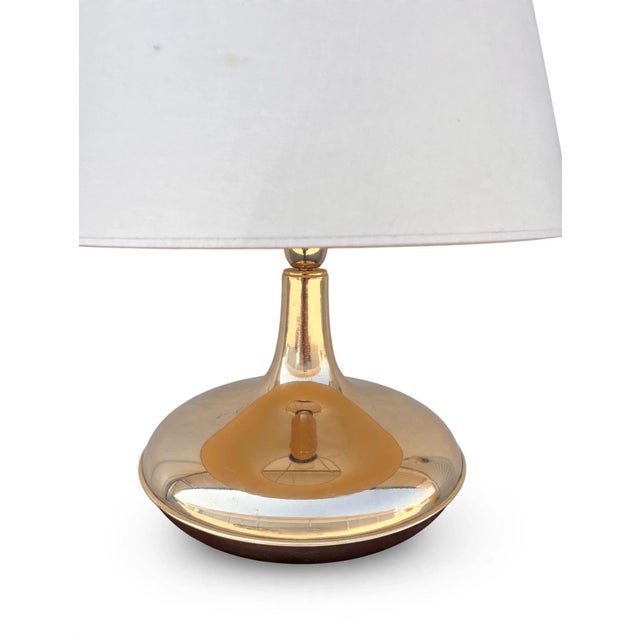 Swedish Brass Table Lamp, 1970s For Sale - Image 4 of 5