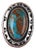 sz7 Large High Grade Nevada Turquoise Native American Sterling ring For Sale