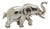 Vintage Italian Handmade Silver Elephant Figurine, 1980s For Sale