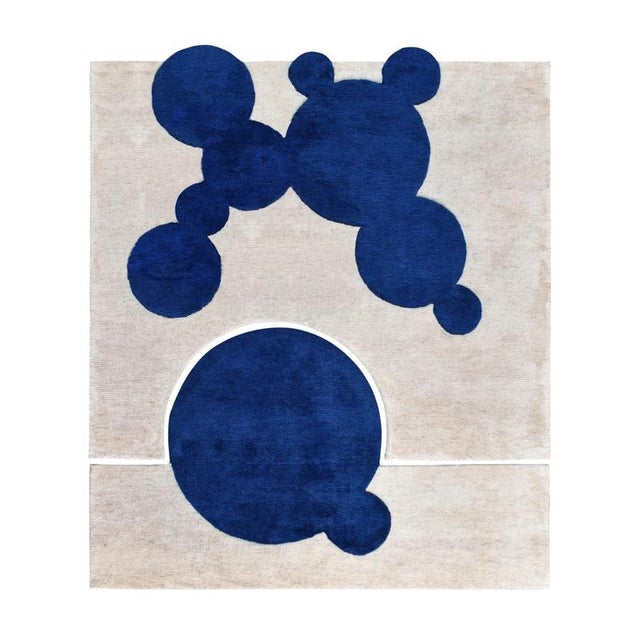 Textile Hand-Knotted Liquidity Rug in Wool by Dinodo Studio For Sale - Image 7 of 8