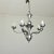 French Vintage Modern Pewter-Tone Chandelier For Sale In Baton Rouge - Image 6 of 12