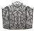 Large Folding Fire Guard in Wrought Iron For Sale