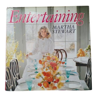 Martha Stewart Entertaining 1982 Hardcover Book, Illustrated Parties Cooking Hosting For Sale