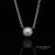 Silver 18k(750) White Gold Natural Diamond Pendant Necklace With Chain For Sale - Image 8 of 13