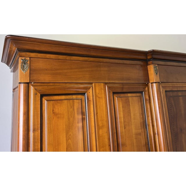 Vintage French Carved 6-Door Armoire For Sale - Image 6 of 17