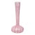 Vintage Murano Fratelli Toso Pink White Swirl Ribbons Italian Art Glass Soliflore Long Neck Flower Vase For Sale