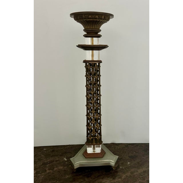Stunning Vintage Gothic Revival Ecclesiastical Altar Candlestick Stand Add incredible character to your home with this...