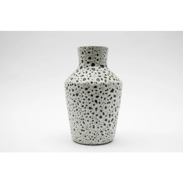 Ceramic White & Black Studio Ceramic Vase by Wilhelm & Elly Kuch, Germany, 1960s For Sale - Image 7 of 7