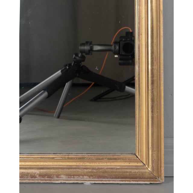 Gold French Louis Philippe Style Gilded Mirror For Sale - Image 8 of 10