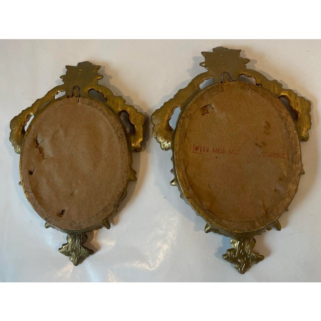 Mid 20th Century Vintage Italian Style Gilt Gold Framed Prints For Sale - Image 5 of 5