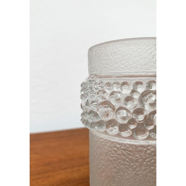 Vintage French Glass Spike Vase, 1970s For Sale - Image 14 of 18